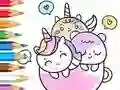 Spel Coloring Book: A Cup Of Unicorn på nätet