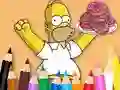 Spel Coloring Book: Simpson Doughnut på nätet