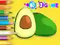Spel Coloring Book: Avocado Fruit på nätet