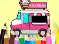 Spel Coloring Book: Ice Cream Car på nätet