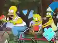 Spel Jigsaw Puzzle: Simpson Family Riding på nätet