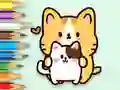 Spel Coloring Book: Hugging Cat på nätet