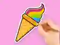 Spel Coloring Book: Rainbow Ice Cream på nätet