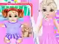 Spel Little Elsa Caring Day på nätet
