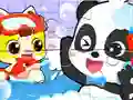 Spel Jigsaw Puzzle: Baby Panda Shower Time på nätet