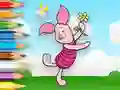 Spel Coloring Book: Piglet Holds Toy Windmill på nätet