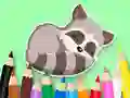 Spel Coloring Book: Baby Raccoon på nätet