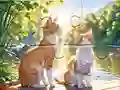 Spel Jigsaw Puzzle: Cats In Pairs på nätet