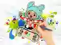 Spel Coloring Book: Toca Boca Skateboard på nätet