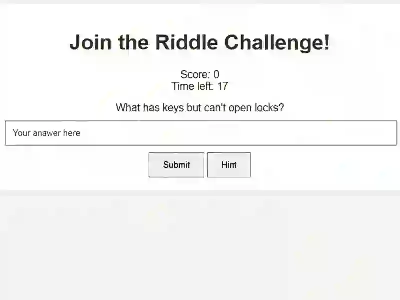 Spel Riddle Challenge på nätet