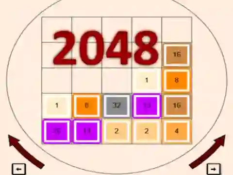 Spel 2048 på nätet