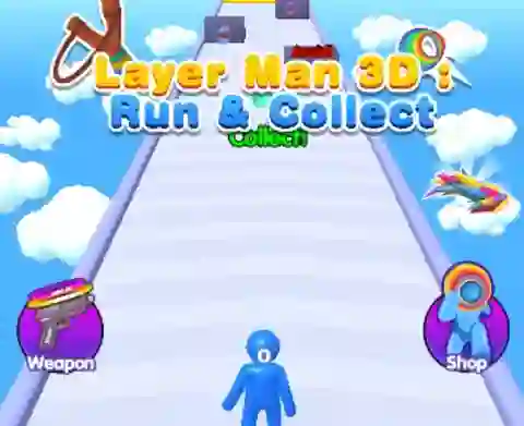 Spel Layer Man 3d Run Collect på nätet