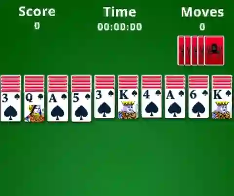 Spel Spider Solitaire på nätet