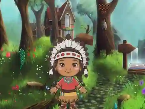 Spel Girl Reach Thanksgiving Land på nätet