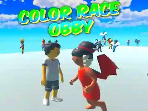 Spel Color Race Obby på nätet
