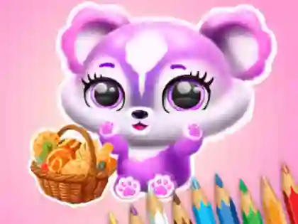 Spel Coloring Book: Fluffy Picnic på nätet