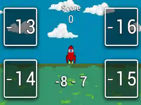 Spel Rocket Math på nätet