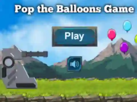 Spel Pop The Balloons Game på nätet