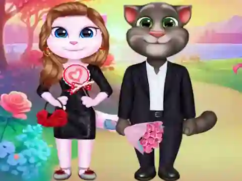 Spel Kitty Couple Lovely Valentine på nätet