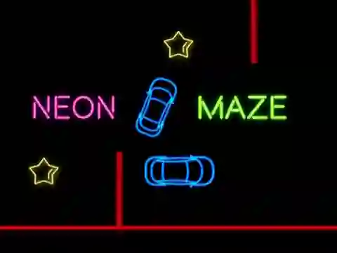 Spel Neon Car Maze på nätet