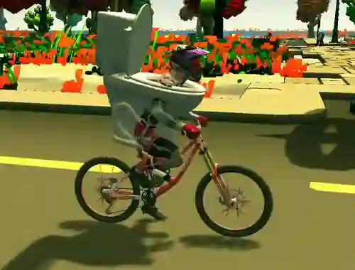 Spel Skibidi Toilet Bike Riding på nätet