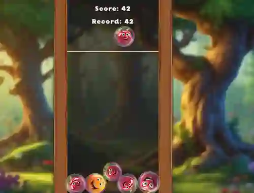 Spel Match Fruits In Bubbles! på nätet