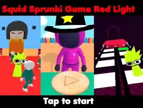 Spel Squid Sprunki Game Red Light på nätet