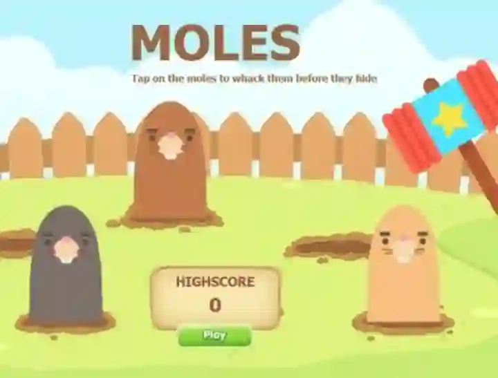 Spel Moles på nätet