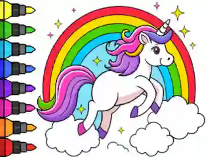 Spel Coloring Book: Magical Unicorn på nätet