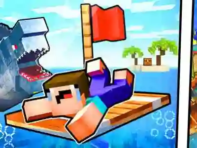 Spel Noob Raft: Ocean Survival på nätet