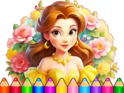 Spel Coloring Book: Flower Dress Up på nätet