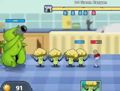 Spel Food Castle Tower Defense på nätet