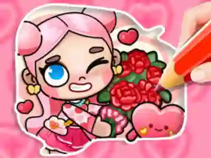 Spel Coloring Book: Avatar Valentine's på nätet