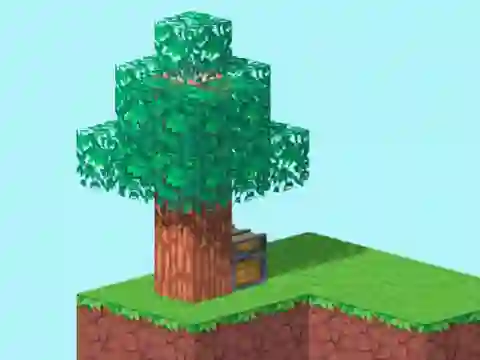 Spel Skyblock 3D: Survival på nätet