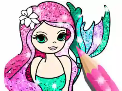 Spel Coloring Book: Little Mermaid på nätet