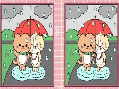 Spel Spot the Differences Cute Kittens på nätet