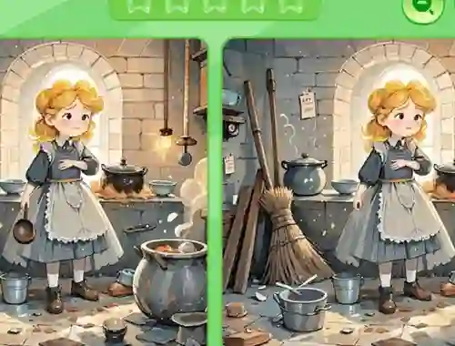 Spel Find The Differences: Cinderella på nätet