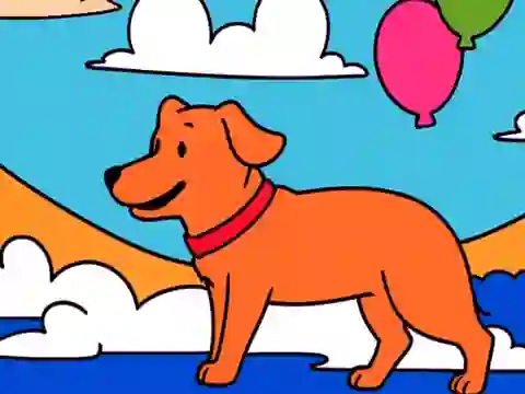Spel Color By Code: Yellow Dog på nätet