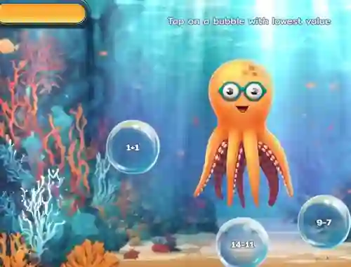 Spel Bubble Math Dive på nätet