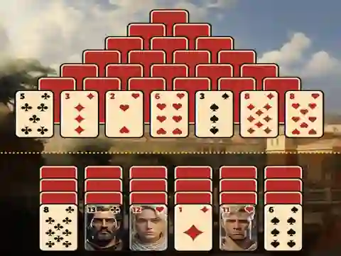 Spel Pyramid Solitaire Ancient Rome på nätet