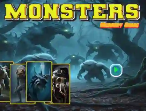 Spel Monsters Memory Game på nätet