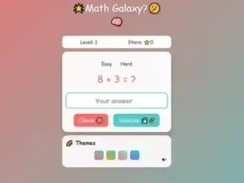 Spel Math Galaxy på nätet