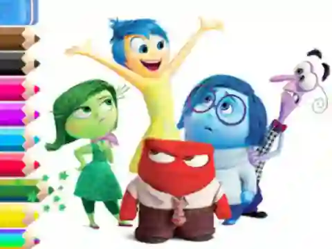 Spel Coloring Book: Inside Out på nätet