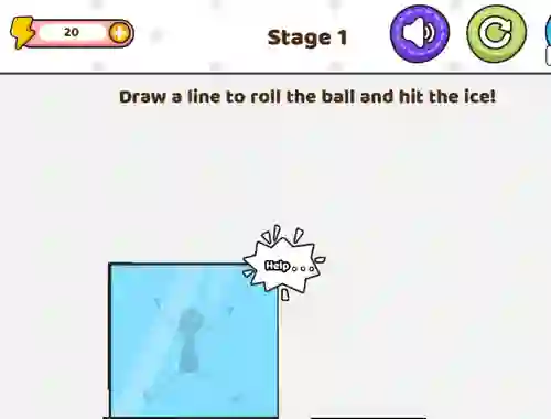 Spel Save The Stick Draw Line på nätet