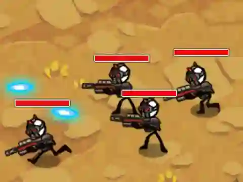 Spel Stickman Warfare på nätet