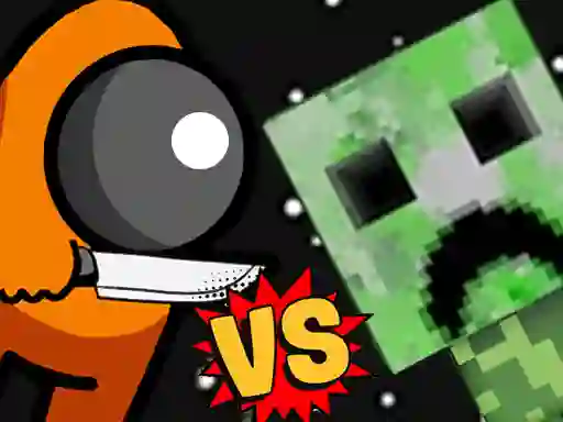 Spel Among vs Creeper på nätet