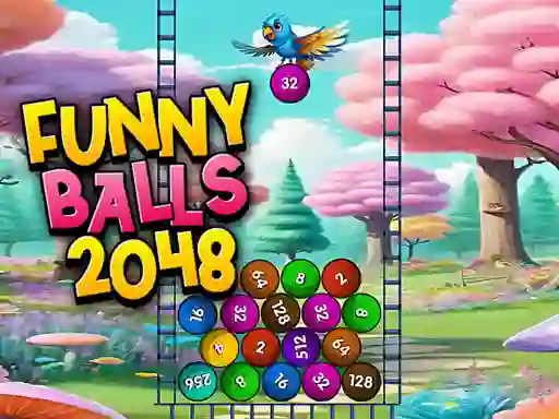 Spel Funny Balls 2048 på nätet