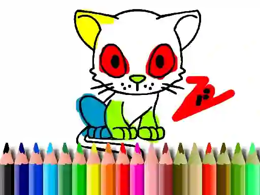 Spel Back To School: Cat Coloring på nätet