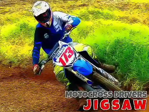 Spel Motocross Drivers Jigsaw på nätet