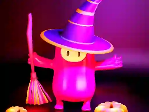 Spel Fall Guys Halloween Puzzle på nätet